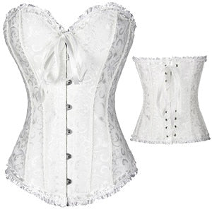 Steampunk Lace Up Boned Overbust Corset