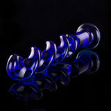 Wavy Glass Anal Plug Dildo