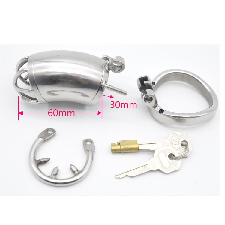 Stainless Steel Tube Chastity Cage