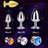 Stainless Steel Butt Plug Anal Massager Spiral Beads Stimulation Thread Anal Plug Anus Sex Toy for Adult Couples SM Products