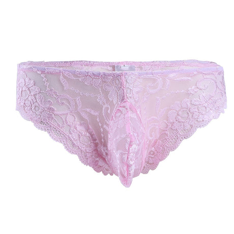 Sexy Sissy Lace Floral See-through Panties