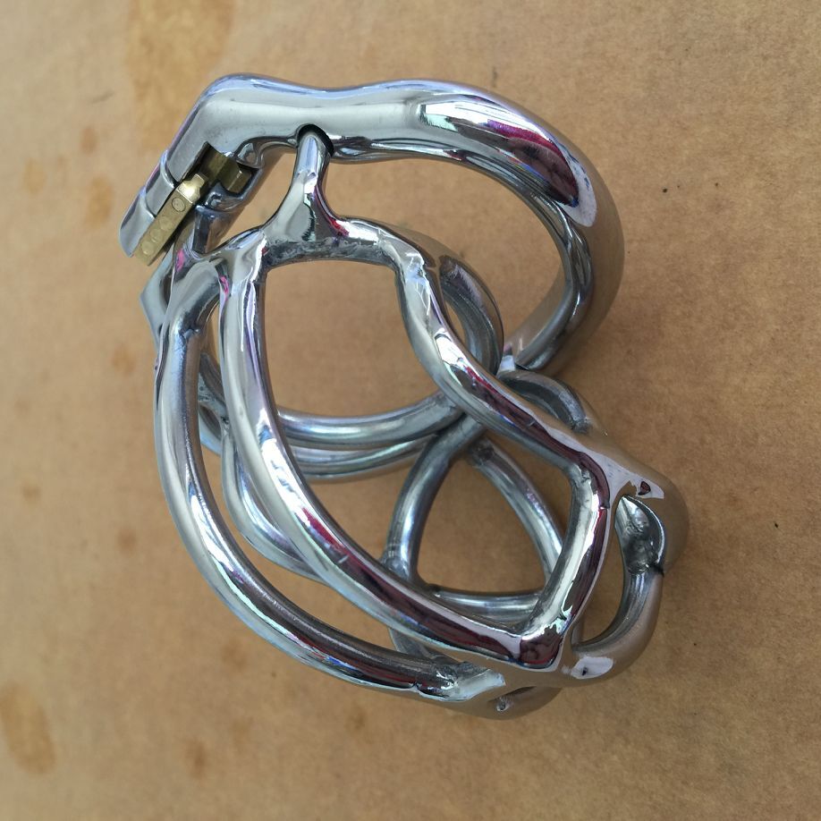 Ergonomic Stainless Steel Stealth Lock Male Chastity Device,Cock Cage,Fetish Virginity Penis Lock,Cock Ring,Chastity Belt,S056