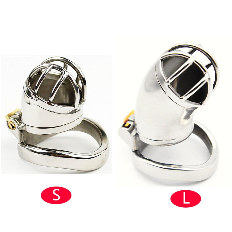 Chaste Bird Male Stainless Steel Cock Cage Penis Ring Chastity Device with Stealth New Lock Adult Sex Toys A271
