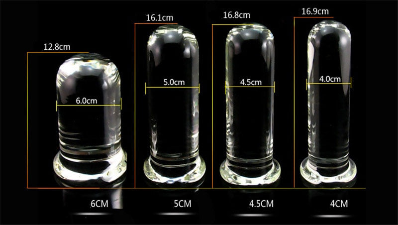 Large Pillar Glass Cylinder Dildo