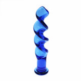 Wavy Glass Anal Plug Dildo