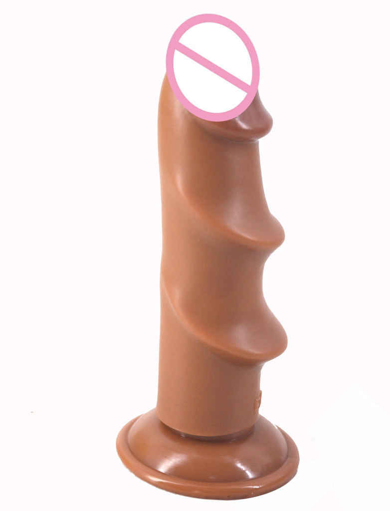 FAAK Realistic dildo with suction cup brown penis deep wave texture extremely vagina stimulate anal sex toys adult masturbation