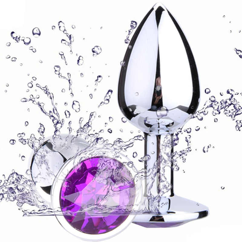 Crystal Stainless Steel Erotic Sex Metal Anal Toys Butt Plug Anal Wand For Woman Man Gay Anal Butt Plugs Sex Products