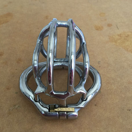 Ergonomic Stainless Steel Stealth Lock Male Chastity Device,Cock Cage,Fetish Virginity Penis Lock,Cock Ring,Chastity Belt,S056