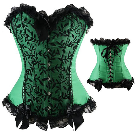 Sexy Plus Size Corset Women steampunk clothing Lace Up boned Overbust Bustier Waist Cincher Body shaper corse S-6XL