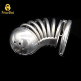 Stainless Steel Long Curved Chastity Cage