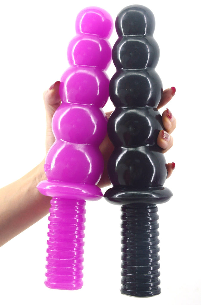 FAAK anal sex toys beads dildo big dong anal plug screw handle butt plug huge penis 2.36" thick 11.2"long dick anal dildo