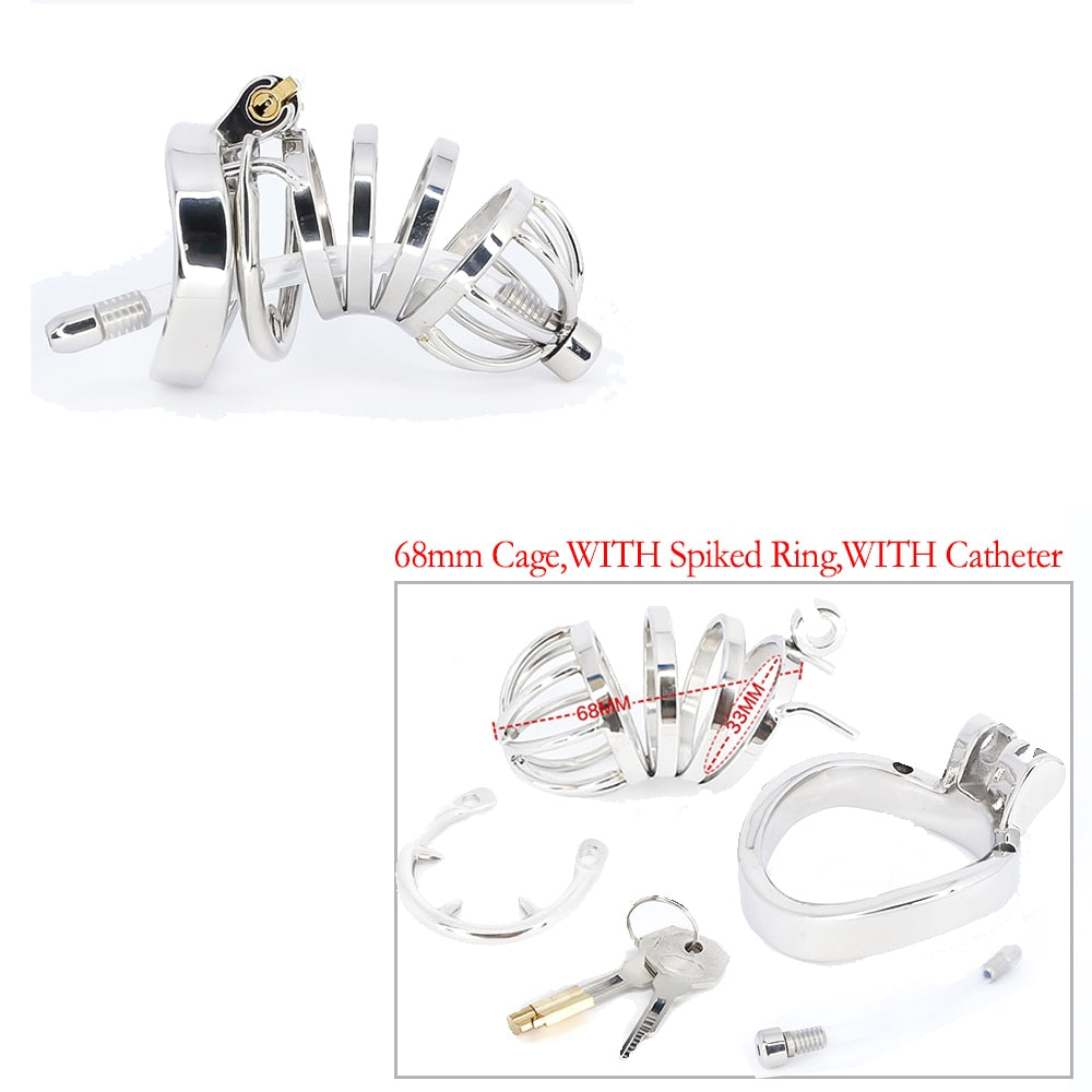 Smooth Stainless Steel Male Chastity Cage