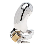 Stainless Steel Lockable Chastity Cage Tube Style