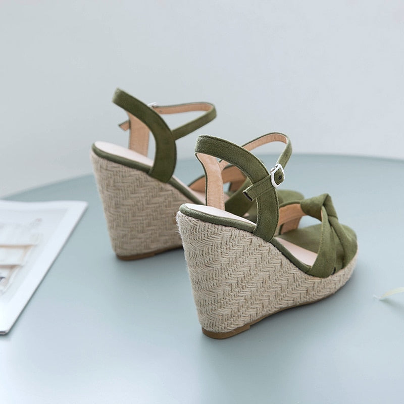 Ankle Strap Sandal Wedge Heels