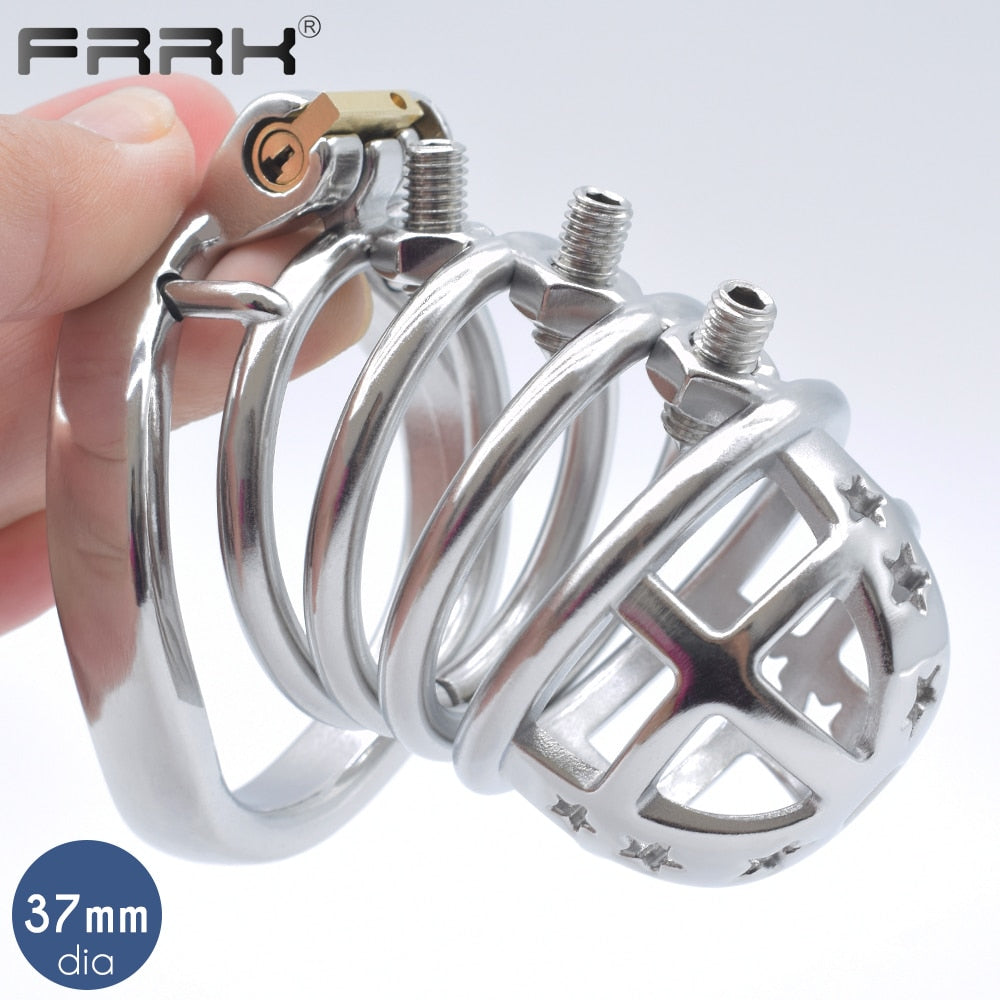 Metal Spiked Chastity Cage