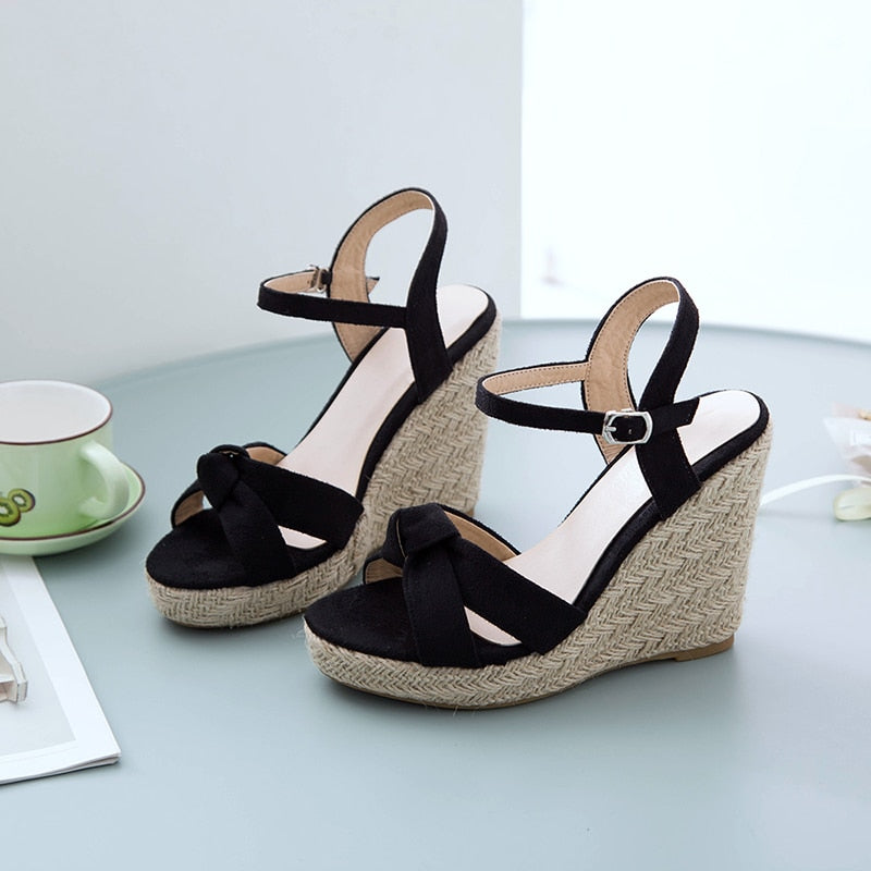 Ankle Strap Sandal Wedge Heels