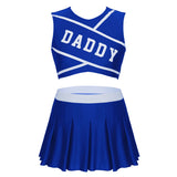 Charming Cheerleader Crop Top with Mini Pleated Skirt