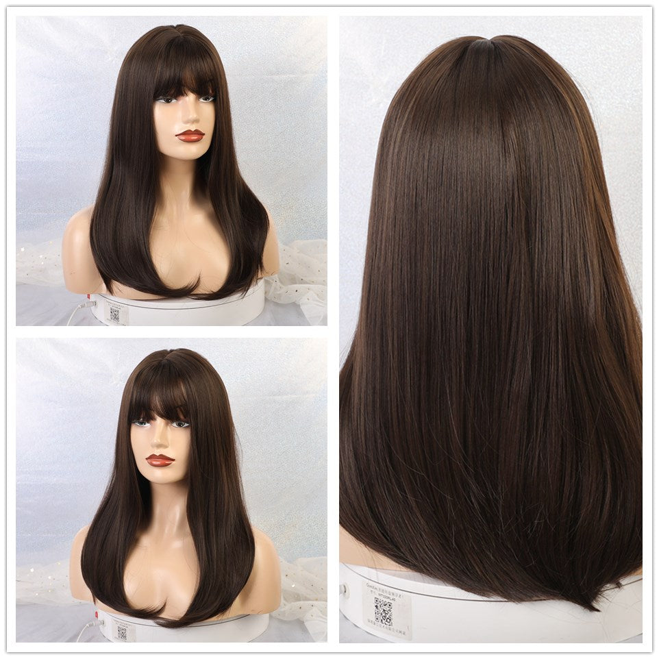 ALAN EATON Long Natural Wave Synthetic Wig