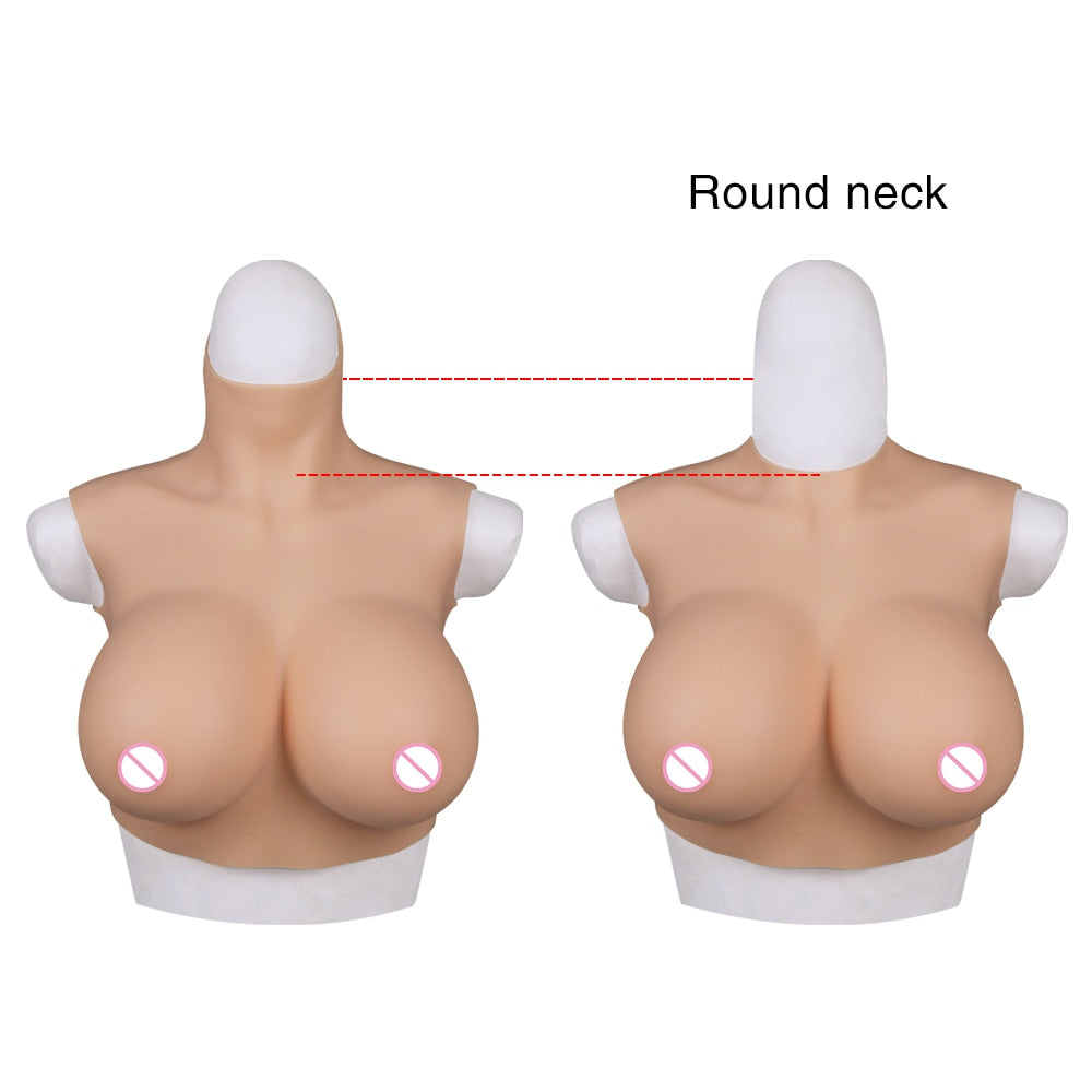 Artificial Sissy Breast Forms Skin Suit