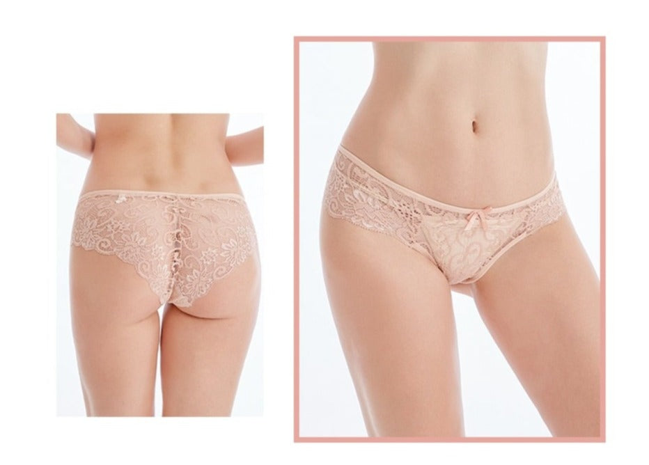 Ultra Thin Mid Rise Lace Panties - 5pk