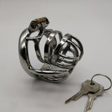 Prevent Extramarital Sex,Testis separate Cock Cage,Stainless Steel Male Chastity Device,Penis Lock,Cock Ring,Chastity Belt,134