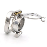 Double Lock Flip Cover Chastity Cage