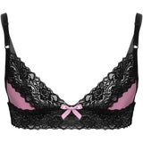 Erotic Sissy Bra Top Floral Lace Wire-free