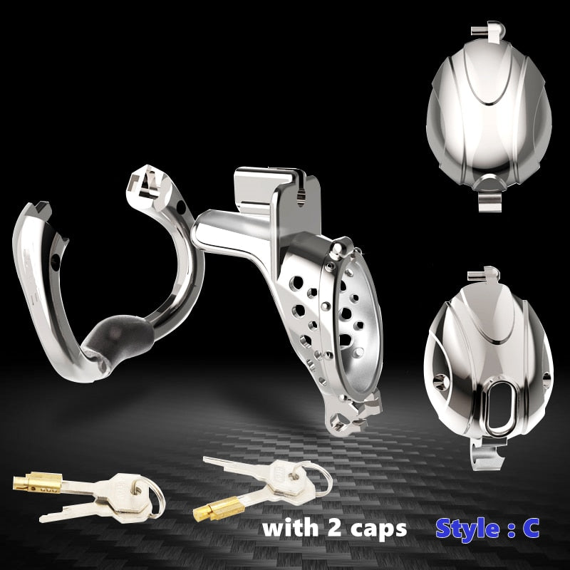 Stainless steel Male Chastity Cage 556