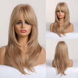 ALAN EATON Long Natural Wave Synthetic Wig