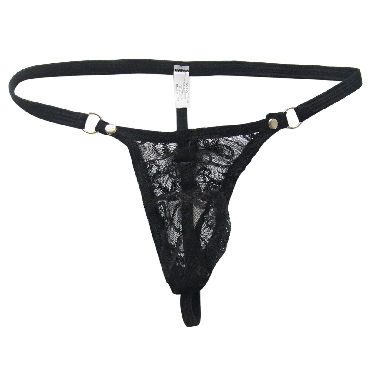 Floral Lace Sheer Pouch G-string Panties