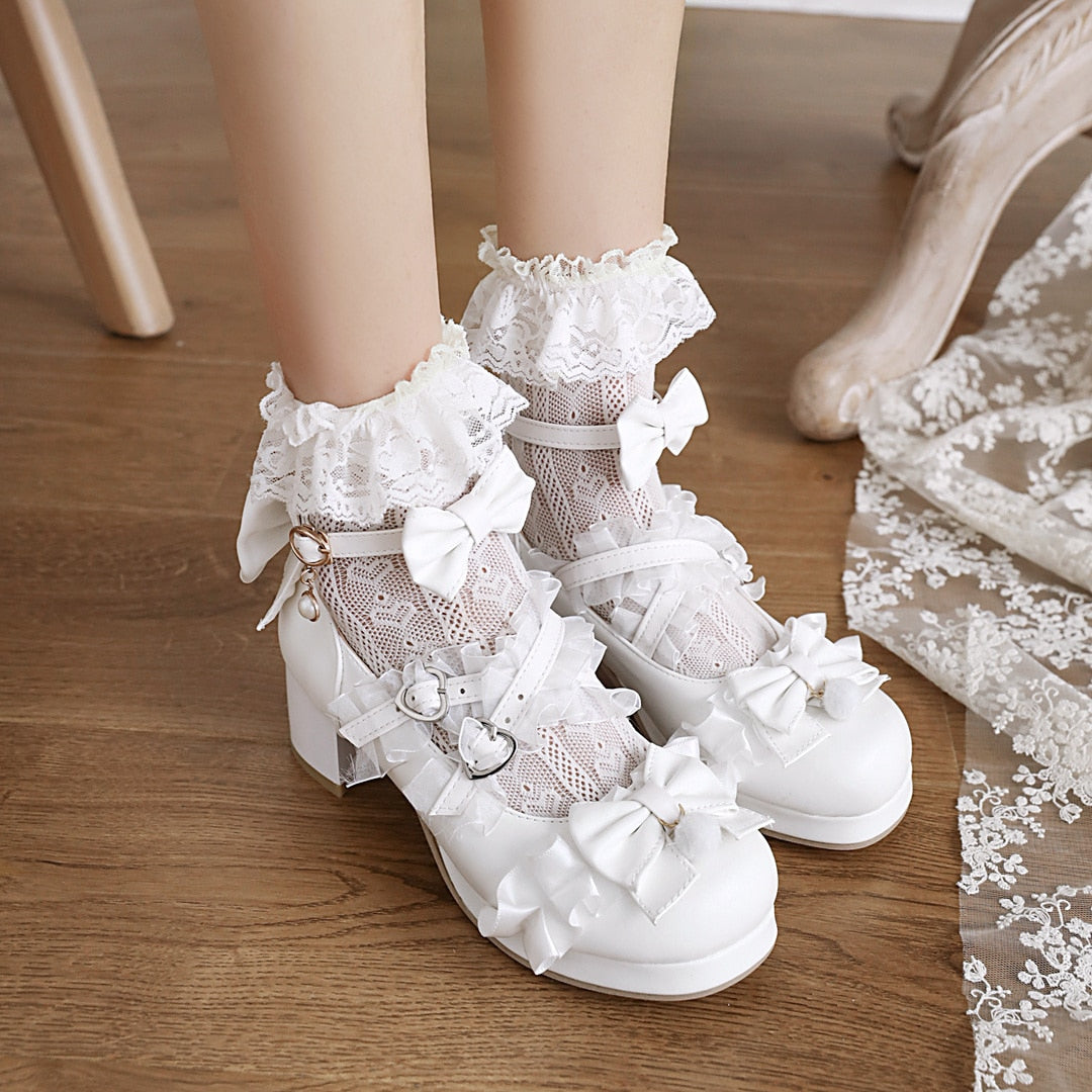 Cross Strap Mary Jane Lolita Shoes