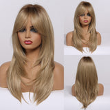 ALAN EATON Long Natural Wave Synthetic Wig