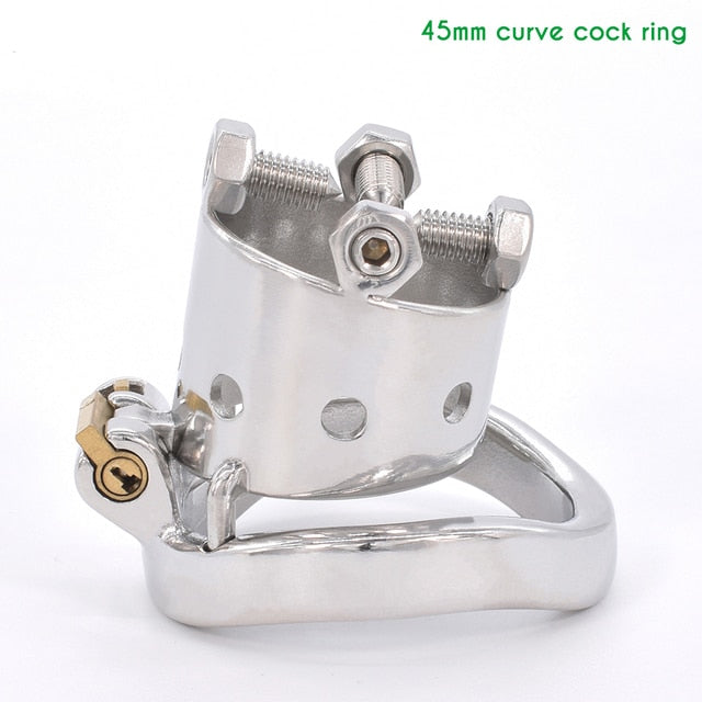 Metal Bull Head Skeleton Chastity Cage