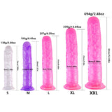 Realistic Dildo for Woman Soft Jelly Suction Cup Penis Anal Butt Plug Crystal Dildo Sex Toy No Vibrator female Colorful Erotic