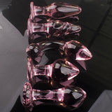 Perfectly Smooth High Quality Pink Glass Anal Plugs