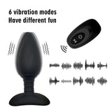 Butt Plug Style Vibrator With Remote