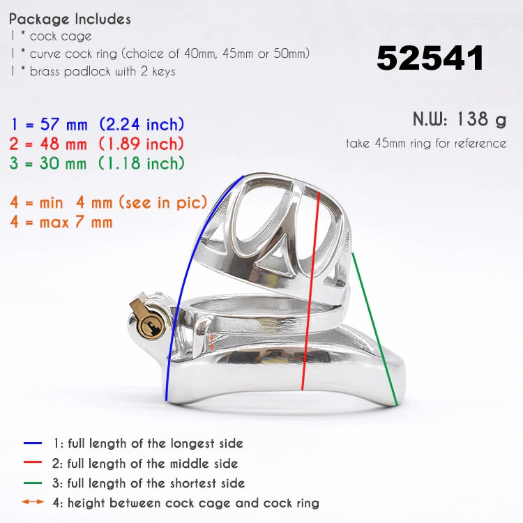 Hypering Stainless Steel Chastity Cage - LIMITED