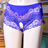 Sissy Open Crotch Stretch Lace Panties