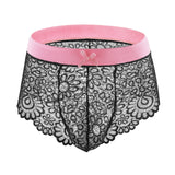 Lace Mesh Sissy Boxer Shorts