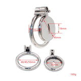 Small Stainless Steel Chastity Cages With & Without Catheter