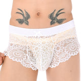 Lace Mesh Sissy Boxer Shorts