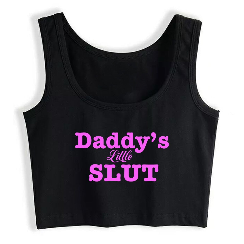 Daddy's Little Slut Crop Top