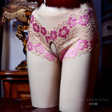 Sissy Open Crotch Stretch Lace Panties