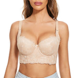 Sexy Lace Corset Top Bustier Push Up Bra