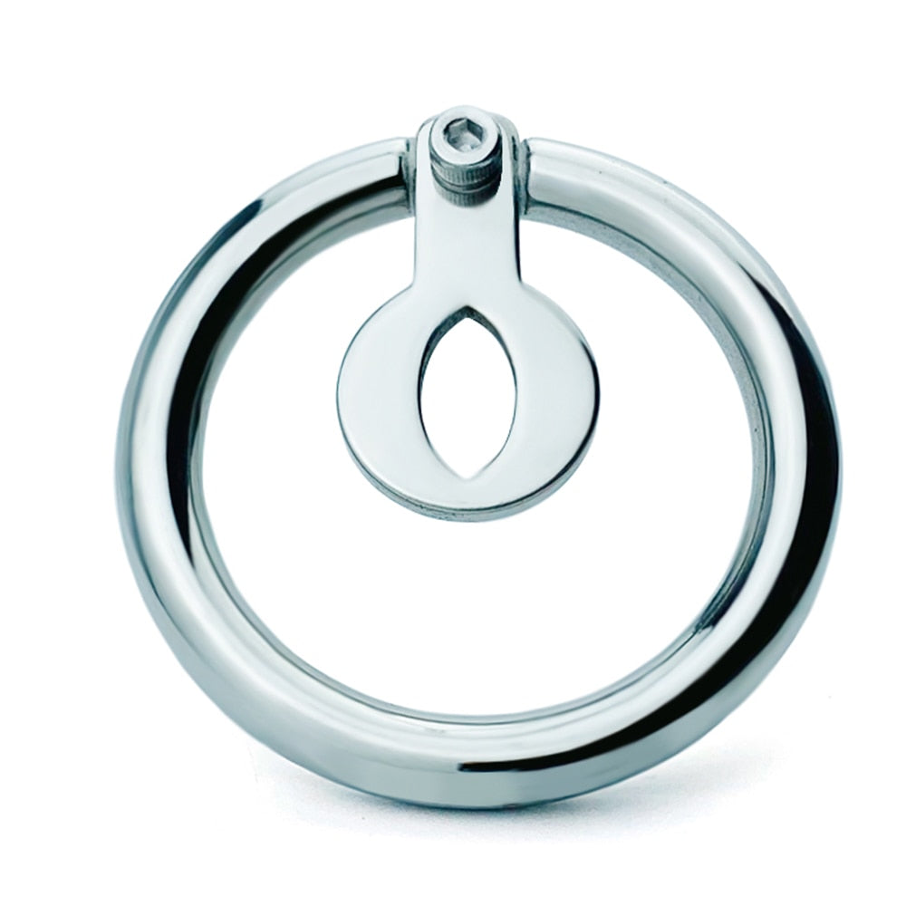 Stainless Steel Flat Reverse Chastity Cage