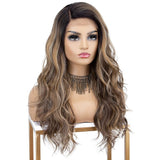 Mixed Brown Full 180% Density Synthetic Wig