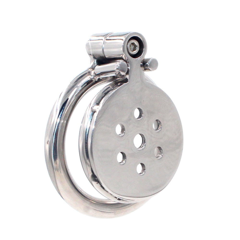 Small Stainless Steel Chastity Cages With & Without Catheter