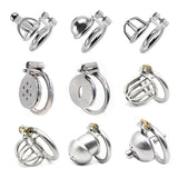 Small Stainless Steel Chastity Cages With & Without Catheter