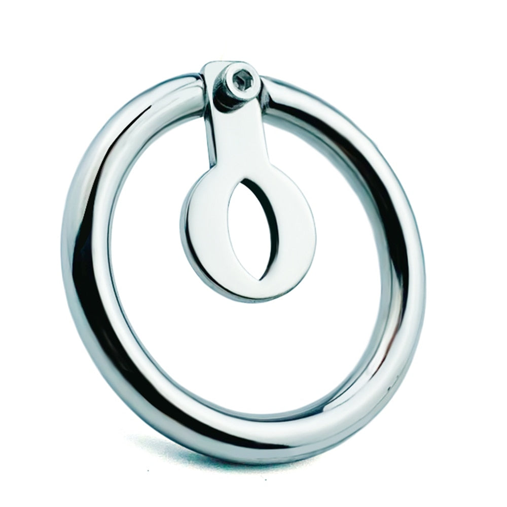 Stainless Steel Flat Reverse Chastity Cage