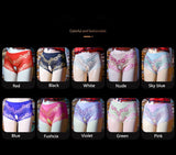 Sissy Open Crotch Stretch Lace Panties